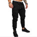 2019 Hot Fashion Mens Skinny Fit Straight Leg Trousers Men Casual Pencil Jogger Cargo Pants With Pockets M-XXXL