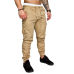 2019 Hot Fashion Mens Skinny Fit Straight Leg Trousers Men Casual Pencil Jogger Cargo Pants With Pockets M-XXXL