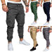 2019 Hot Fashion Mens Skinny Fit Straight Leg Trousers Men Casual Pencil Jogger Cargo Pants With Pockets M-XXXL