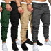 2019 Hot Fashion Mens Skinny Fit Straight Leg Trousers Men Casual Pencil Jogger Cargo Pants With Pockets M-XXXL