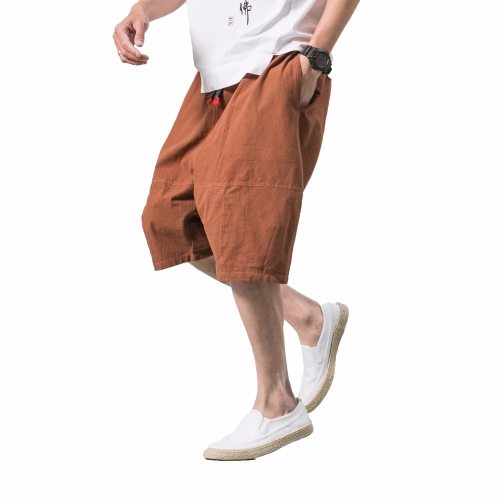 2019 Men Baggy Cross-Pants Male Elastic Waist Calf Length Harem Pants Army Trousers Men Casual Hip Hop Big Crotc Bloomers Pants