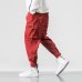 2019 Men Multi-pocket Elastic Waist Design Harem Pant Street Punk Hip Hop Red Casual Trousers Joggers Male Army Cargo Pants 5XL