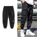 2019 Spring Hip Hop Joggers Men Black Harem Pants Multi-pocket Ribbons Man Sweatpants Streetwear Casual Mens Pants M-3XL