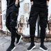 2019 Spring Hip Hop Joggers Men Black Harem Pants Multi-pocket Ribbons Man Sweatpants Streetwear Casual Mens Pants M-3XL