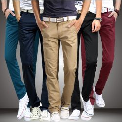 2019 Spring Summer New Casual Pants Men Cotton Slim Fit Chinos Fashion Trousers Male Brand Clothing Plus Size 8 colour C43