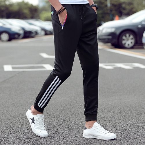 2019 new fashion micro-elastic men's casual pants European size