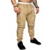 Autumn Men Pants Hip Hop Harem Joggers Pants 2019 New Male Trousers Mens Joggers Solid Multi-pocket Pants Sweatpants M-4XL