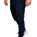 Brand Male New Fashion 2018 Slim Solid Color Pocket Decoration Men Casual Pants Man Trousers Designer Mens Joggers