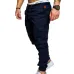 Brand Male New Fashion 2018 Slim Solid Color Pocket Decoration Men Casual Pants Man Trousers Designer Mens Joggers