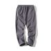 Cotton Linen Joggers Black Men's Harem Pants Solid Fitness Casual Ankle-Length Mens Trousers Summer Streetwear Clothes Male