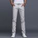 Fashion Men Business Casual Pants Cotton Slim Straight Trousers Spring Summer Long Pants -MX8