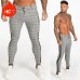 Gingtto Mens Chinos Slim Fit 2019 Men Skinny Chino Pants Super Comfy Stretch Pants For Men Plaid Design Side Stripe zm355