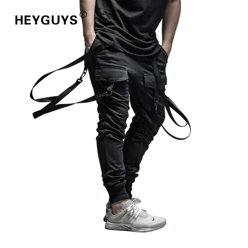 HEYGUYS 2018 New Dry Men's Pants pocket Full Length Men HIPHOP joggers Pants Plus Size Trousers  men belt women streetwear