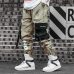 Hip Hip Streetwear Men's Camouflage Joggers Pants 2019 Men Ribbons Cotton Cargo Pant Trousers Elastic Waist Harem Pant Men WJ216