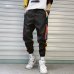 Hip Hop Streetwear Men's Splice Joggers Pants Fashion Men Casual Cargo Pant Trousers High Street Elastic Waist Harem Pant Men