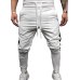 Hot Men's Sweatpants Side Stripe Hip  Track Pants Street Wear Skinny  Sweatpants Elastic Waist Male Casual Trousers 3XL