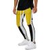 Hot Men's Sweatpants Side Stripe Hip  Track Pants Street Wear Skinny  Sweatpants Elastic Waist Male Casual Trousers 3XL