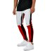 Hot Men's Sweatpants Side Stripe Hip  Track Pants Street Wear Skinny  Sweatpants Elastic Waist Male Casual Trousers 3XL