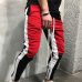 Hot Men's Sweatpants Side Stripe Hip  Track Pants Street Wear Skinny  Sweatpants Elastic Waist Male Casual Trousers 3XL