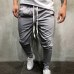 Hot Men's Sweatpants Side Stripe Hip  Track Pants Street Wear Skinny  Sweatpants Elastic Waist Male Casual Trousers 3XL