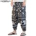 INCERUN 2019 Men Harem Pants Print Retro Drop Crotch Joggers Cotton Trousers Men Baggy Loose Nepal Style Men Casual Pants S-5XL