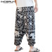 INCERUN 2019 Men Harem Pants Print Retro Drop Crotch Joggers Cotton Trousers Men Baggy Loose Nepal Style Men Casual Pants S-5XL