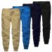 INCERUN 2019 Plain Pants Men Casual Trousers Joggers Slim Fit Man Clothes Pants With Elastic Cuff Clothing Pantalon Hombre Pants