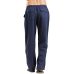 Linen Pants Trousers Mens Summer Casual Elastic Waist Loose Male Solid Straight Pants Plus Size 3XL Beachwear joggers sweatpants