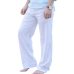 Litthing New Top quality Men's Summer Casual Pants Natural Cotton Linen Trousers White Linen Elastic Waist Straight Men's Pant