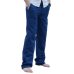 Litthing New Top quality Men's Summer Casual Pants Natural Cotton Linen Trousers White Linen Elastic Waist Straight Men's Pant