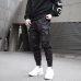 Men Ribbons Color Block Black Pocket Cargo Pants 2019 Harem Joggers Harajuku Sweatpant Hip Hop Trousers