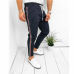 Men's Casual Pants Ankle-Length Elastic Strap Striped Jogger Sports Fitness Sweatpants Long Pants