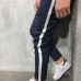 Men's Twill Fashion Jogger Pants 2018 New Stripe Urban Straight Casual Trousers Slim Fitness Long Pants S-3XL