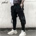 NEW Hot Side Pockets Pencil Pants Mens Hip Hop Patchwork Cargo Ripped Sweatpants Joggers Trousers Male Fashion Full Length Pants