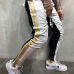 New Autumn Men Slim Fit Trousers Tracksuit Bottoms Stiped Skinny Joggers Long Sweat Pants