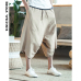 Sinicism 5XL Men's Wild Crotch Harem Pants Summer Baggy Pure Cotton Trousers Plus Size Male Wild-leg Loose Pants Drawstring