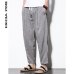 Sinicism Store Plus Size Cotton Linen Harem Pants Mens Jogger Pants 2019 Male Casual Summer Track Pants Trousers