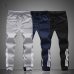 Spring Summer Mens Pants Fashion Skinny Sweatpants Mens Joggers Striped Slim Fitted Pants Gyms Clothing Plus Size 5XL Harem Pant