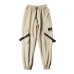 Streetwear Ribbons Casual Pants Men Black Slim Mens Joggers Pants Side-pockets Cotton Camouflage Man Trousers