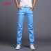 TANGYAXUAN New Design Casual Men pants Cotton Slim Pant Straight Trousers Fashion Business Solid Khaki Black Pants Men 28-38