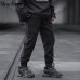 Una Reta Man Pants New Fashion Streetwear Stitching Color Joggers Hip Hop Long Pants Men Elastic Waist Cargo Pants Men