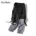 Una Reta Man Pants New Fashion Streetwear Stitching Color Joggers Hip Hop Long Pants Men Elastic Waist Cargo Pants Men