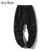 Una Reta Man Pants New Fashion Streetwear Stitching Color Joggers Hip Hop Long Pants Men Elastic Waist Cargo Pants Men