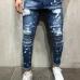 2018 new Fashion Jeans Men Casual Trousers Casual Fitted Bottoms Zipper Streetwear Hip Hop Straight male personality denim pants