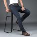 2019 New Men Classic Business Jeans Fashion Casual Primary Color Slim Fit Small Straight Male Trousers Denim Pants Brand Clothes