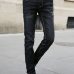 2019 Spring Summer New Fashion Men Casual Stretch Skinny Jeans Slim fit Trousers Tight White Pants Solid Colors