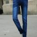 2019 Spring Summer New Fashion Men Casual Stretch Skinny Jeans Slim fit Trousers Tight White Pants Solid Colors