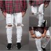 BDLJ 2019 Men Stylish Ripped Jeans Pants Biker Skinny Slim Straight Frayed Denim Trousers New Fashion Skinny Jeans Men Clothes