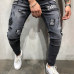 BDLJ 2019 Men Stylish Ripped Jeans Pants Biker Skinny Slim Straight Frayed Denim Trousers New Fashion Skinny Jeans Men Clothes