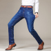 Brother Wang Brand 2019 New Men's Fashion Jeans Business Casual Stretch Slim Jeans Classic Trousers Denim Pants Male 101